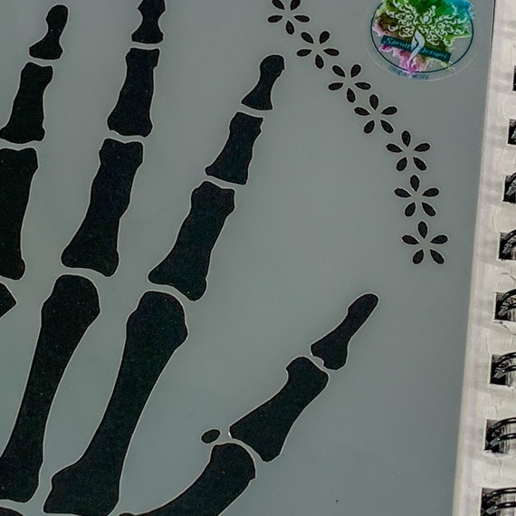 Skeleton Hand Stencil for Spooky Journals and Halloween Signs - Image 9