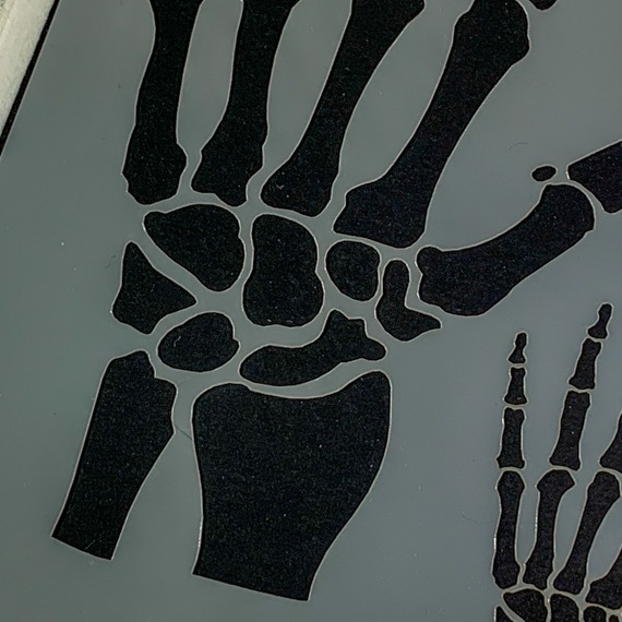 Skeleton Hand Stencil for Spooky Journals and Halloween Signs - Image 4