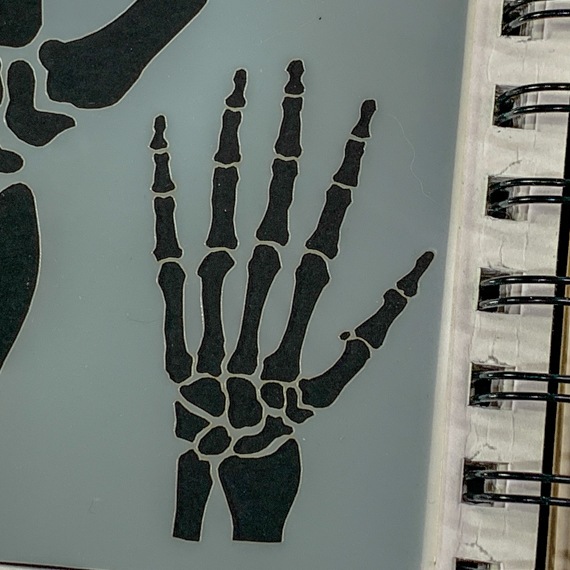 Skeleton Hand Stencil for Spooky Journals and Halloween Signs - Image 5