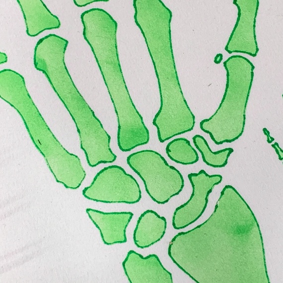 Skeleton Hand Stencil for Spooky Journals and Halloween Signs - Image 7