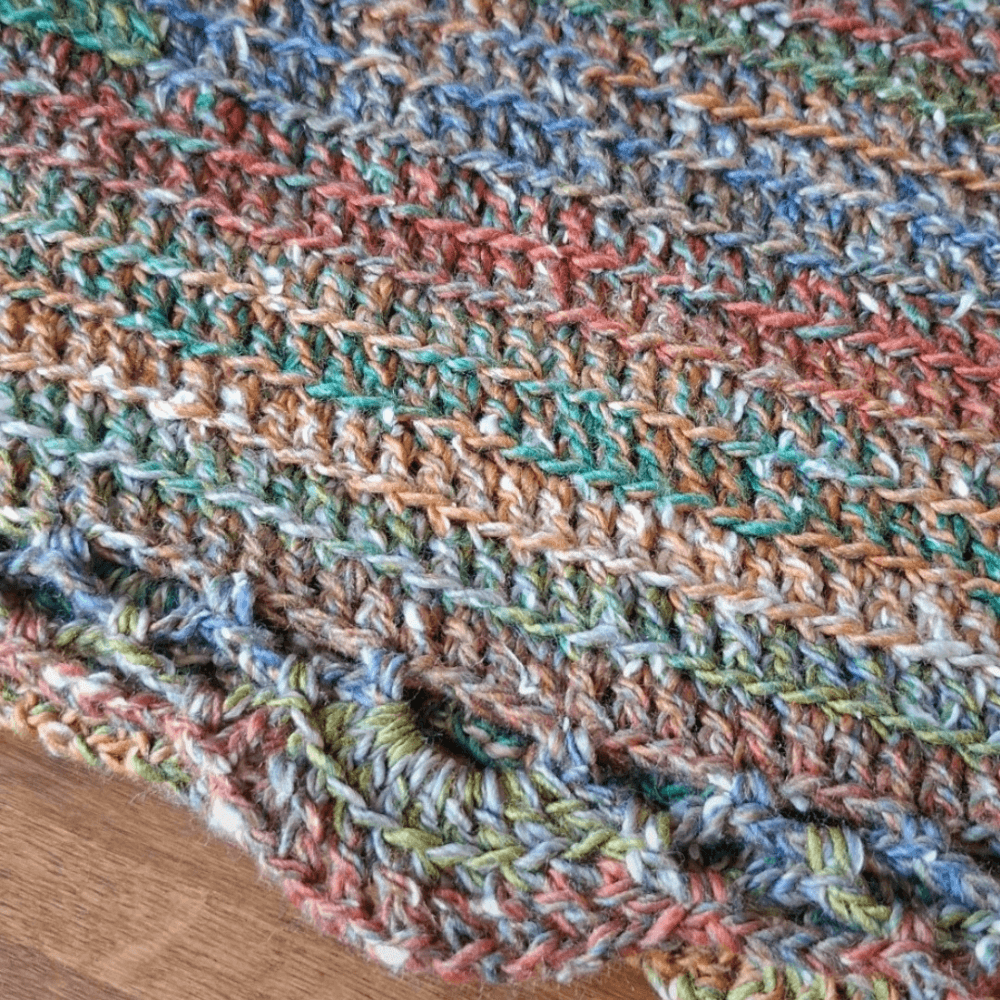 Soft Acrylic Yarn Poncho for Charity - One Size - Image 2