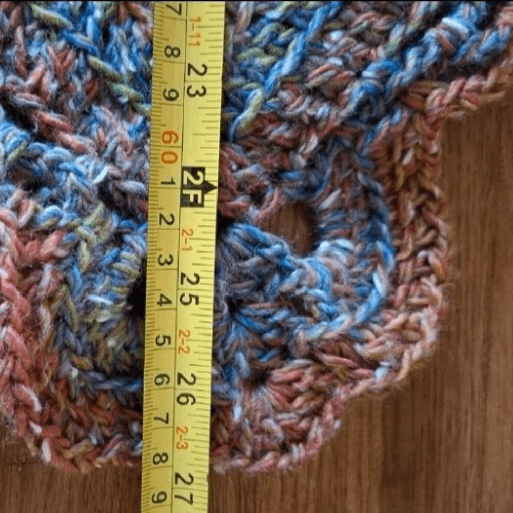 Soft Acrylic Yarn Poncho for Charity - One Size - Image 3