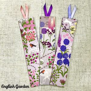 Handmade Fabric Bookmark / Summer Flowers