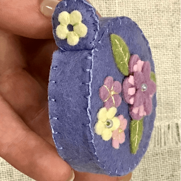 Handmade Felt Tape Measure / Seasonal Floral Designs - Image 3