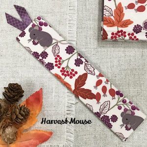 Handmade Fabric Bookmark / Animal / Floral / Autumn