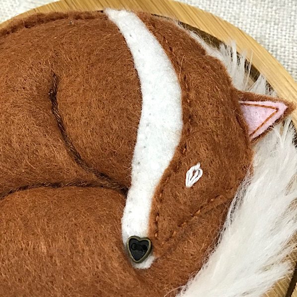 Handmade Fox Pincushion / Woodland Sewing Accessories - Image 7