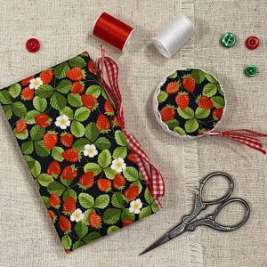 Handmade Needle Book / Strawberry Needle Case