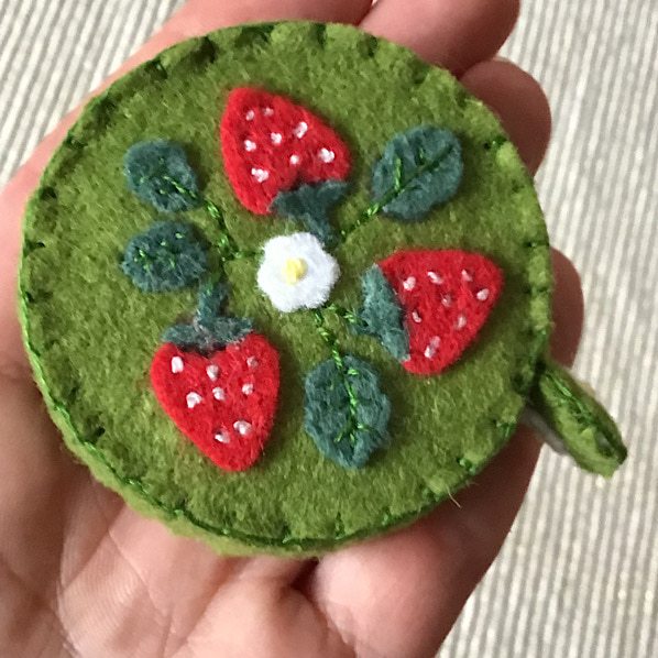 Handmade Felt Tape Measure / Seasonal Floral Designs - Image 8