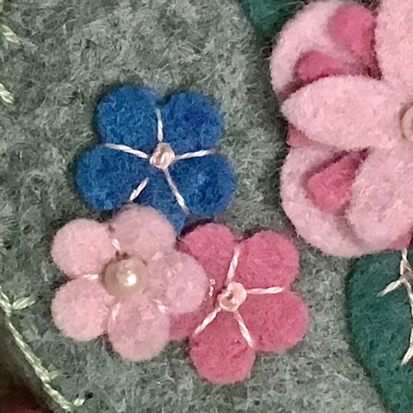 Handmade Felt Tape Measure / Seasonal Floral Designs - Image 5