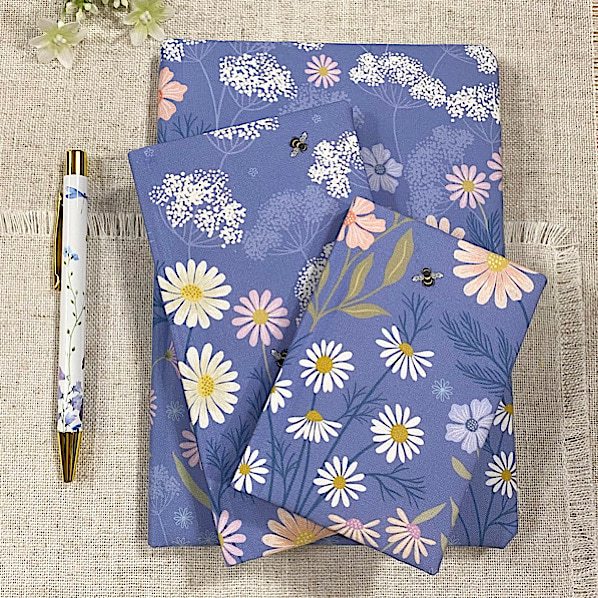 Fabric Address Book / A5 Size / Slim Design / Pocket Size
