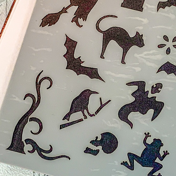 Magical Creatures Journal Stencil, Mythical wizardry Craft Stencil, Dragons, Fairies, witches, Pegasus, bats, cats, fairy, mermaids