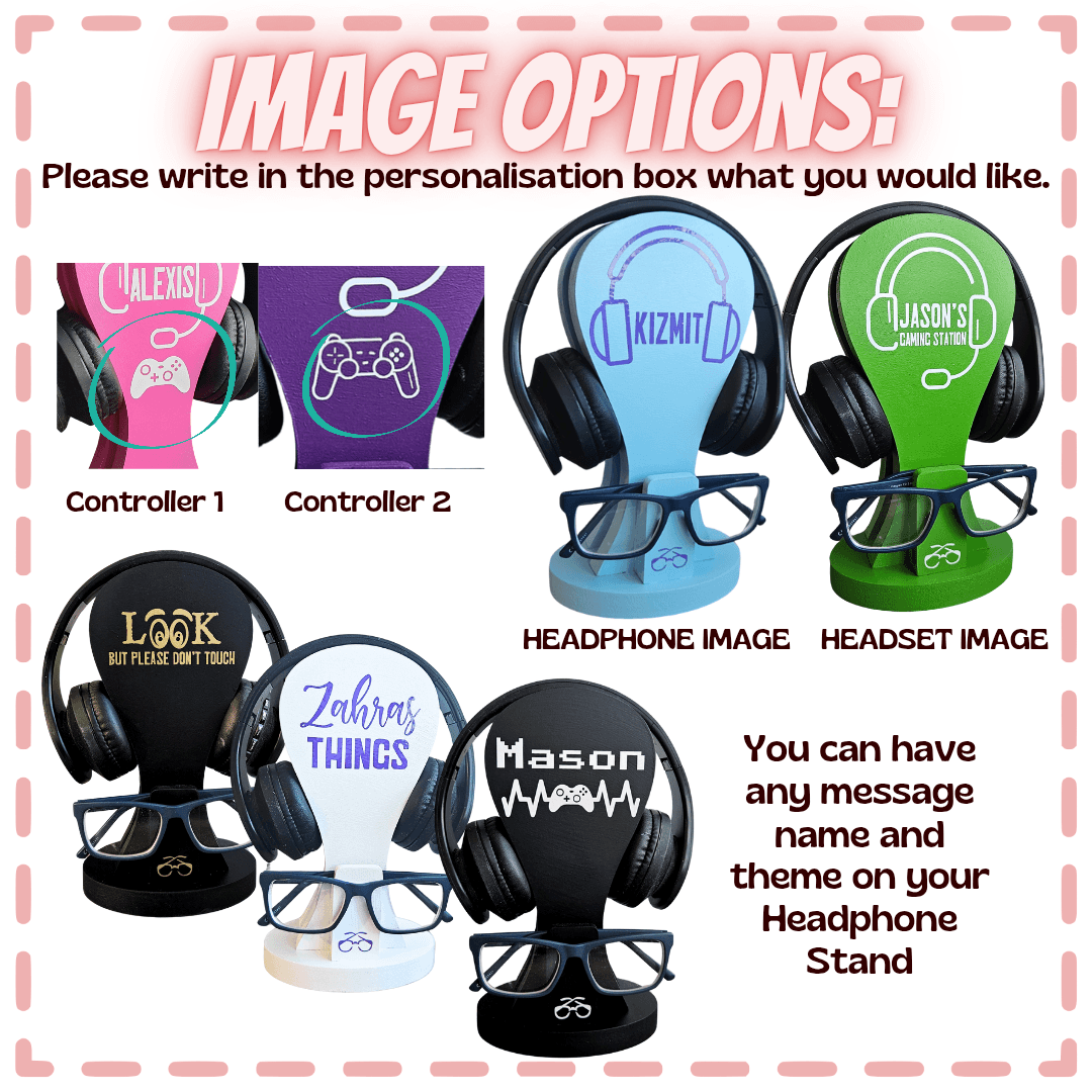 Custom Headset Stand Headphone Holder Dad Birthday Gift From Kids - Image 6