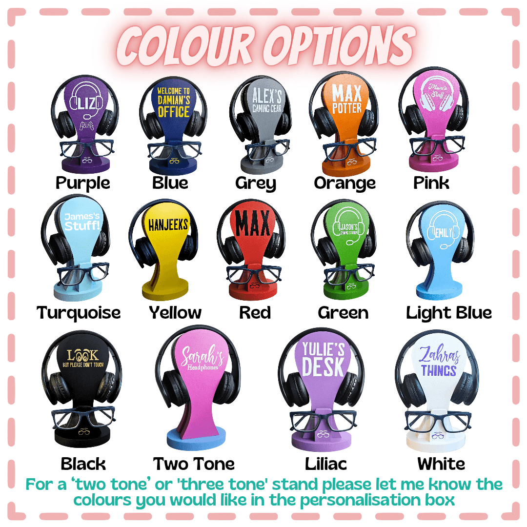 Custom Headset Stand Headphone Holder Dad Birthday Gift From Kids - Image 5