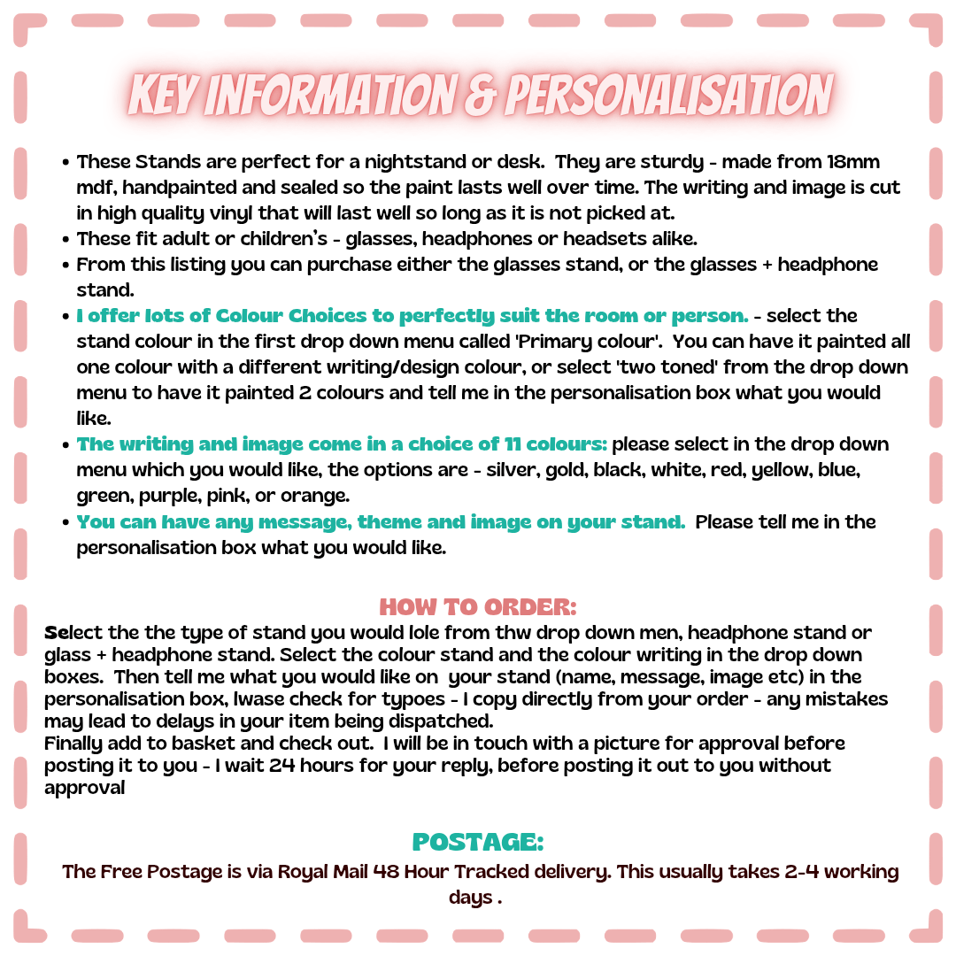 Custom Headset Stand Headphone Holder Dad Birthday Gift From Kids - Image 4