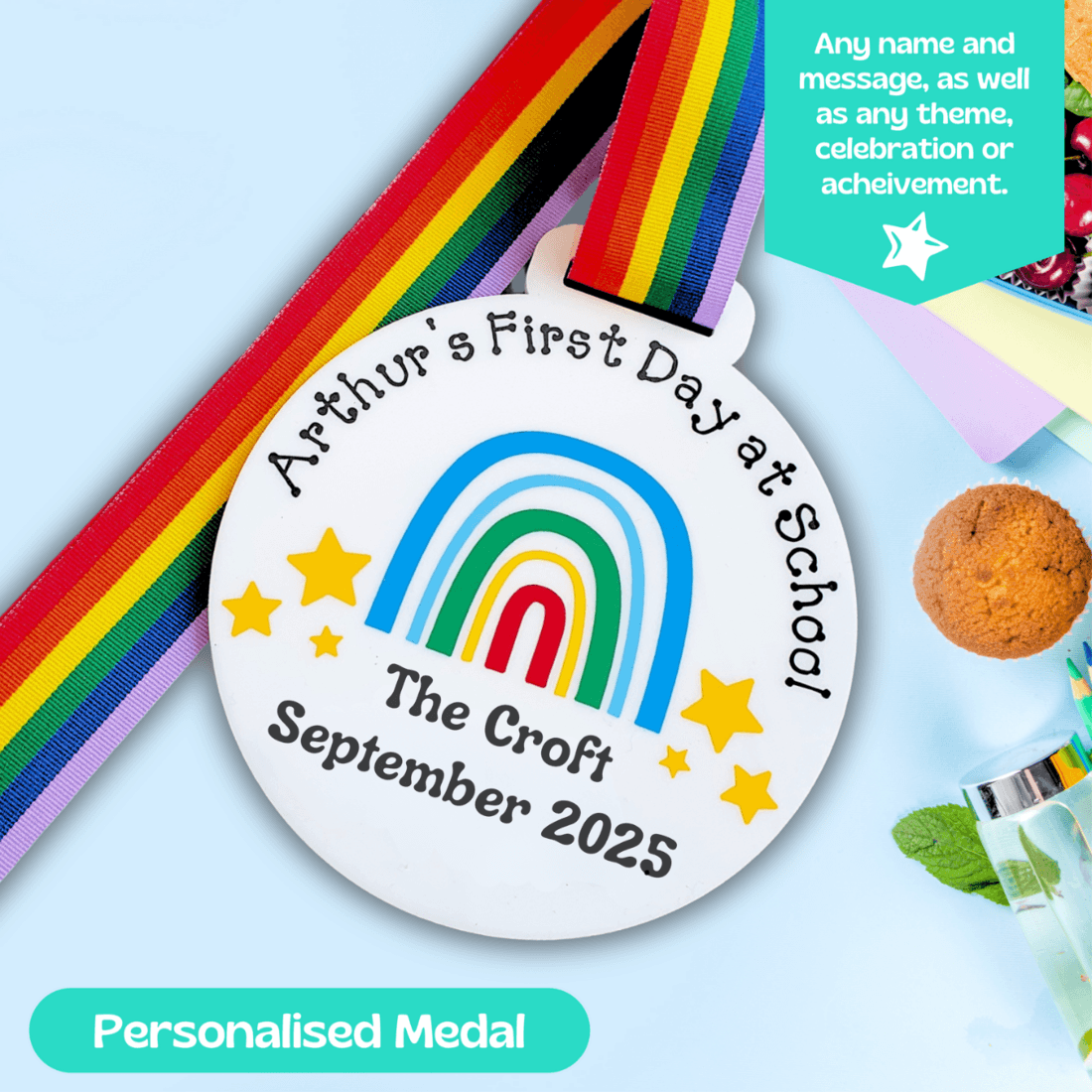 Personalised Graduation Medal for Preschool Graduation gift for son - Image 9