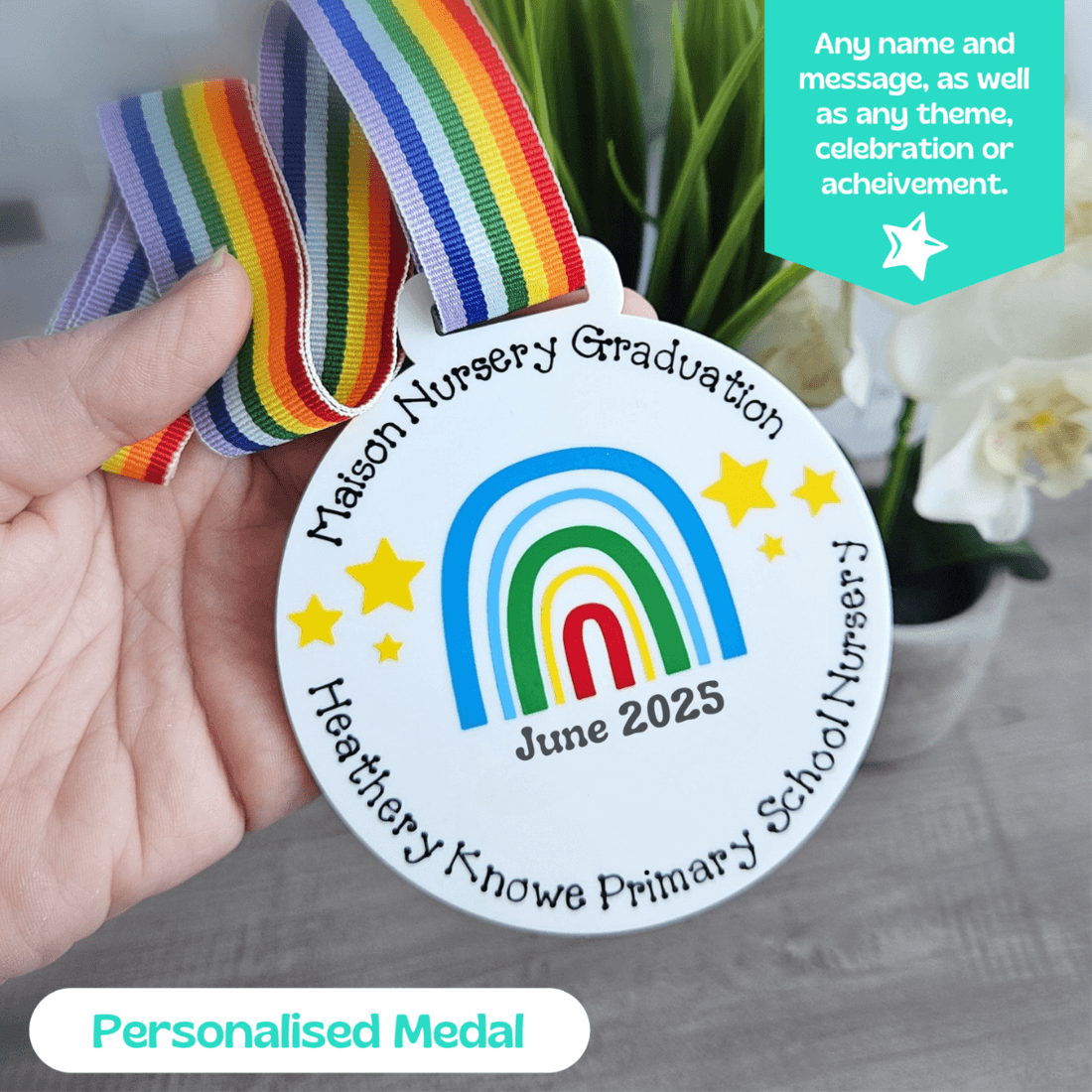 Personalised Graduation Medal for Preschool Graduation gift for son - Image 7