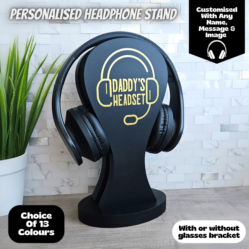 Custom Headset Stand Headphone Holder Dad Birthday Gift From Kids