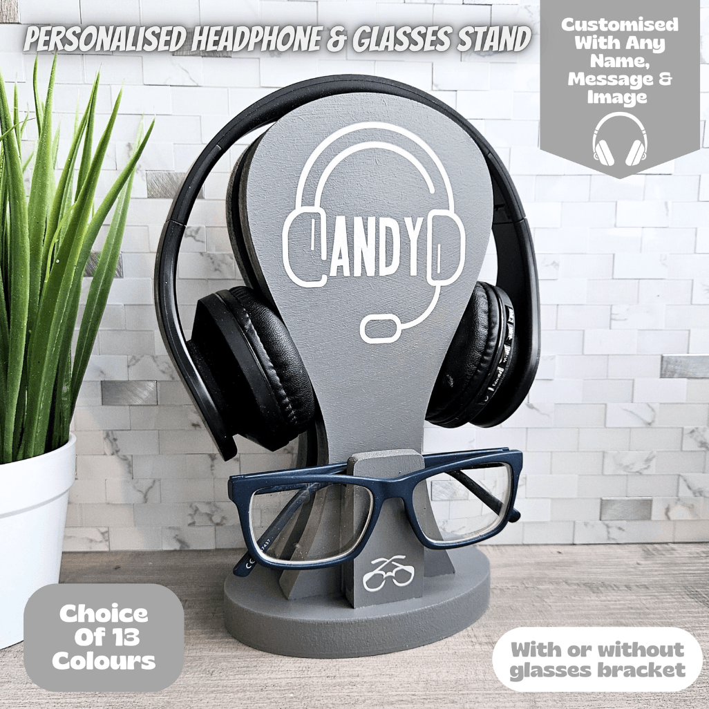 Custom Headset Stand Headphone Holder Dad Birthday Gift From Kids - Image 7