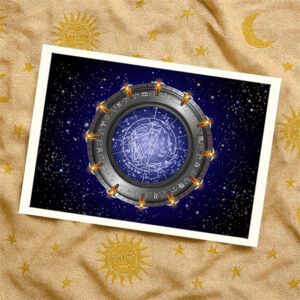 Stargate Astrology chart in deep space setting