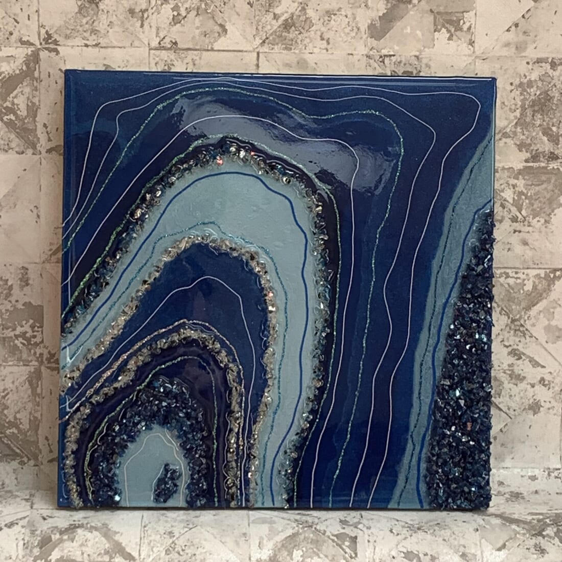 Blue Geode Artwork