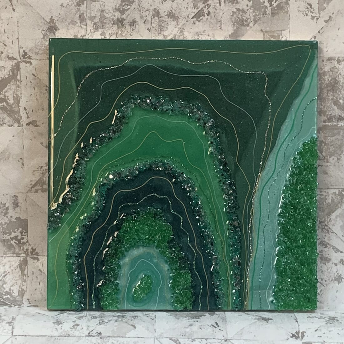 Green Geode Artwork