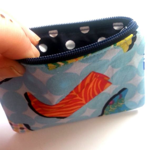 Rainy Day Wellies Zipper Pouch – Handmade Coin Purse, Medication Holder & Everyday Essentials Organiser