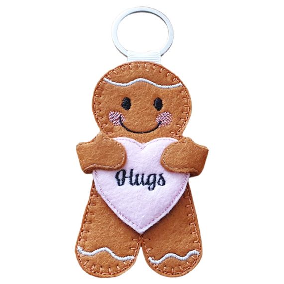 Heart in Hands Gingerbread Character - Handmade Felt Gift - Image 5