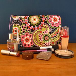 Kaleidoscope Zipper Bag – Vibrant Multi-Use Pouch for Makeup, Toiletries, Art & Craft Supplies