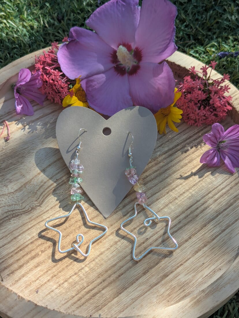 Handmade Wire Star Earrings - Unique and Stylish Accessories
