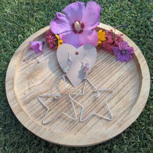 XL Handmade Wire Star Earrings – Unique Statement Jewelry