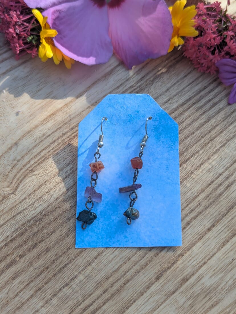 Handmade Crystal Dangle Earrings - Sparkle with Elegance