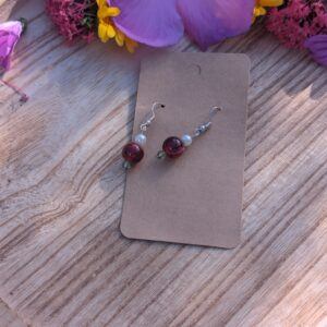 Red Bead Handmade Earrings for Stylish Women – Unique Jewelry