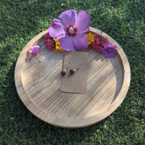 Red Bead Handmade Earrings for Stylish Women – Unique Jewelry