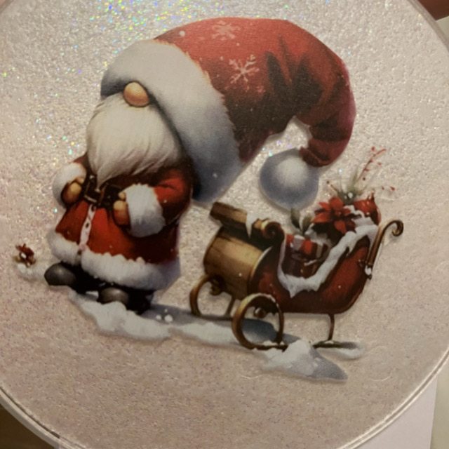 Santa Gonk Design 8 Beaded Christmas Ornament/Tree Decoration - Image 5