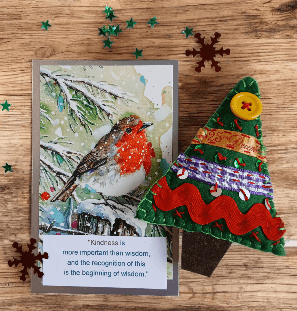 Christmas kindness gift. Felt lavender filled Christmas tree. All proceeds to The Stroke Association