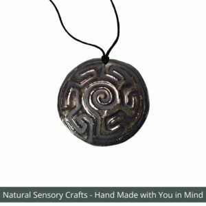Multisensory finger labyrinth jewellery, Essential oil diffuser necklace