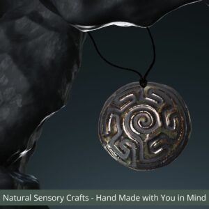 Multisensory finger labyrinth jewellery, Essential oil diffuser necklace