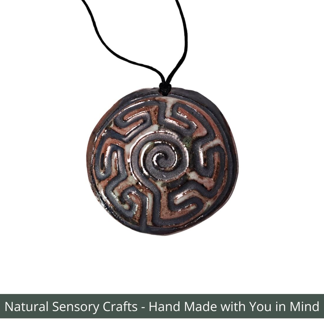 Multisensory finger labyrinth jewellery, Essential oil diffuser necklace - Image 5