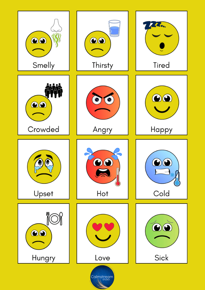 Interactive A4 Sublimated Metal Emotion Board for Emotional Awareness - Image 5