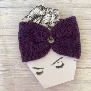 Medium Weight Machine-Knitted Headwrap with Carabiner