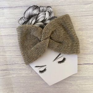 Medium Weight Machine-Knitted Twisted Headwrap