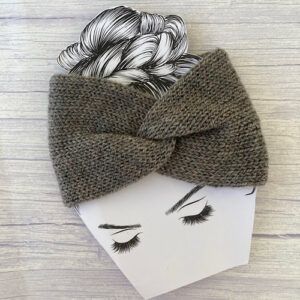 Medium Weight Machine-Knitted Twisted Headwrap