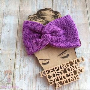 Medium Weight Machine-Knitted Twisted Headwrap