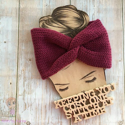 Medium Weight Machine-Knitted Twisted Headwrap
