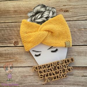 Medium Weight Machine-Knitted Twisted Headwrap