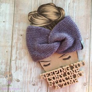 Medium Weight Machine-Knitted Twisted Headwrap