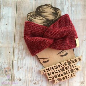 Medium Weight Machine-Knitted Twisted Headwrap