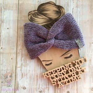 Medium Weight Machine-Knitted Twisted Headwrap