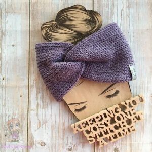 Medium Weight Machine-Knitted Twisted Headwrap