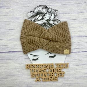 Medium Weight Machine-Knitted Twisted Headwrap